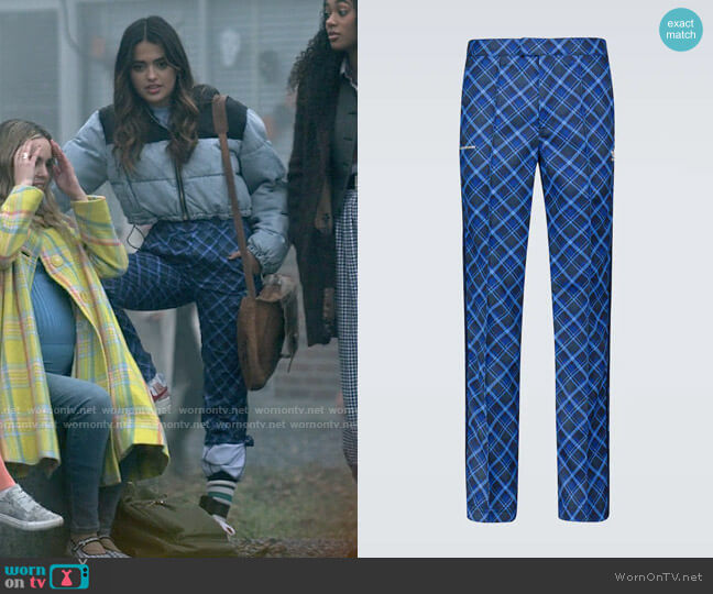 Adidas x Wales Bonner Tartan Pants worn by Noa Olivar (Maia Reficco) on Pretty Little Liars Original Sin