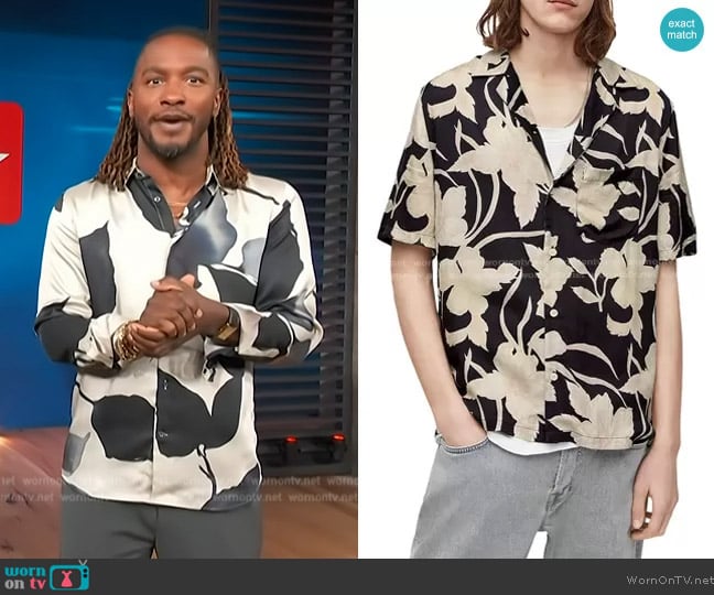 WornOnTV: Scott’s black floral shirt on Access Hollywood | Scott Evans ...