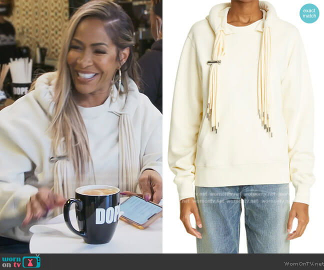Ambush Multicord Logo Cotton Hoodie worn by Sheree Whitefield on The Real Housewives of Atlanta