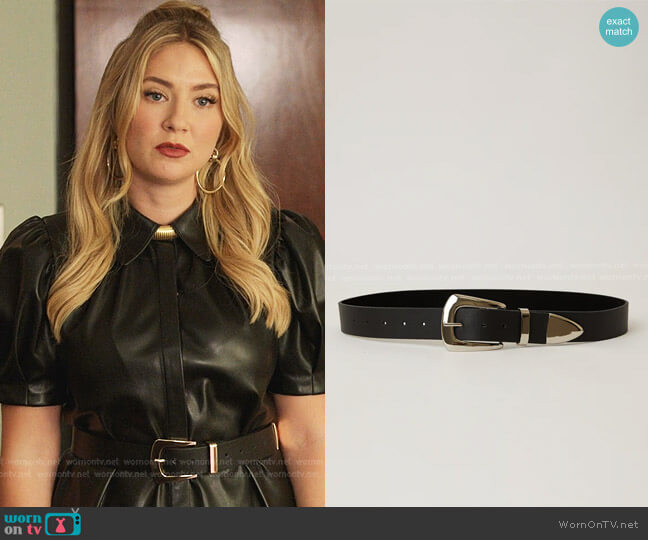 Jordana Leather Belt by B-Low The Belt worn by Amanda Carrington (Eliza Bennett) on Dynasty