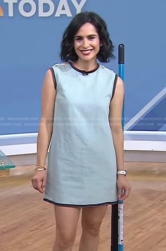 Bahar Takhtehchian’s green shift dress on Today