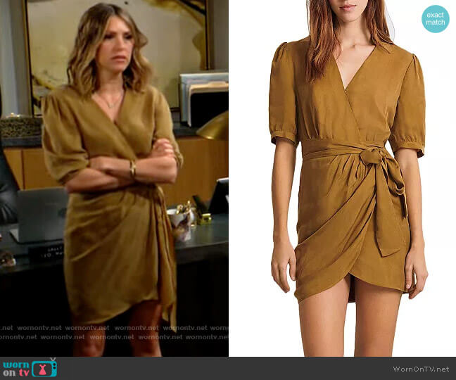 ba&sh Ada Dress worn by Chloe Mitchell (Elizabeth Hendrickson) on The Young and the Restless