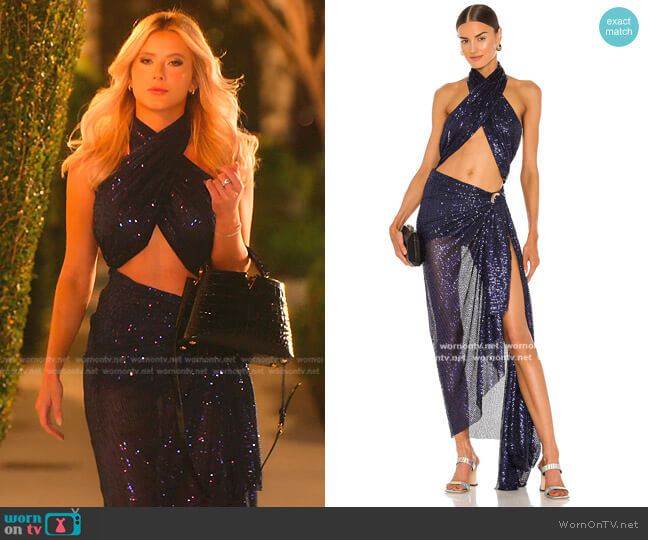 Bronx and Banco Cleopatra Sequins Maxi Dress worn by Alexandra Rose (Alexandra Rose) on Selling the OC