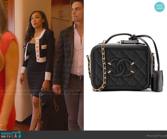 Chanel Filgree Bag worn by Brandi Marshall (Brandi Marshall) on Selling the OC