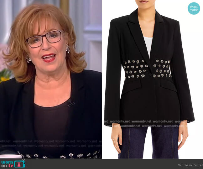 Cinq a Sept Loisa Embellished Blazer worn by Joy Behar on The View