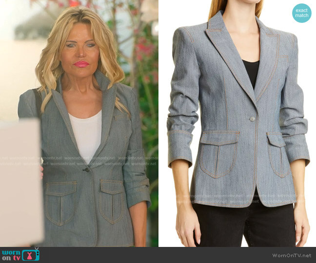 Cinq a Sept Louisa Cotton Blend Jacket worn by Lisa  on Selling the OC