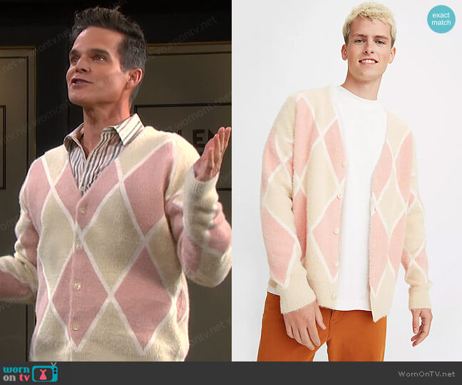 Levi's Coit Boxy Cardigan worn by Leo Stark (Greg Rikaart) on Days of our Lives