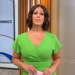 Dana Jacobson’s green dress on CBS Mornings