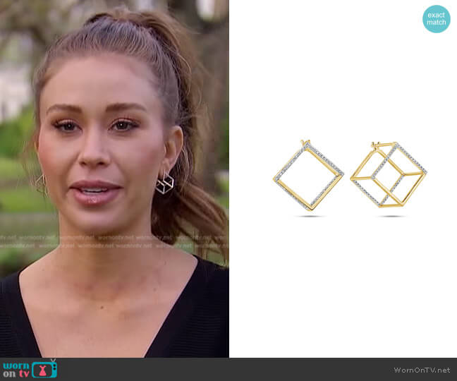 Dilamani Diamond Box Earring worn by Gabriela Windey on The Bachelorette