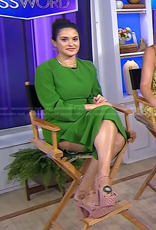 Donna’s green slit dress on Today