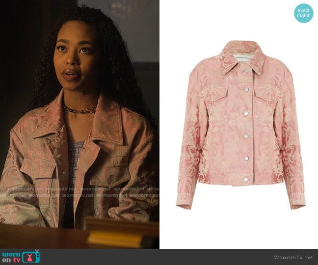 Dries van Noten Vonda Jacket worn by Faran Bryant (Zaria) on Pretty Little Liars Original Sin