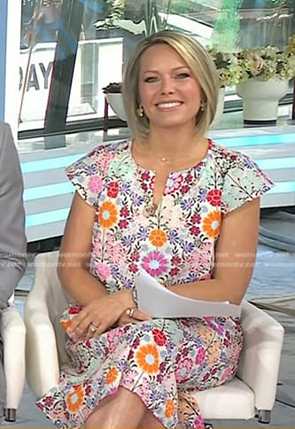 Dylan's floral print dress on Today