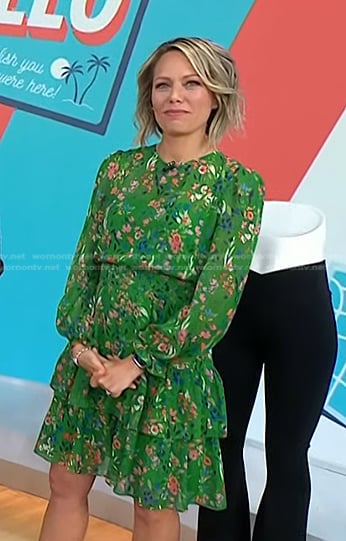 Dylan’s green floral dress on Today