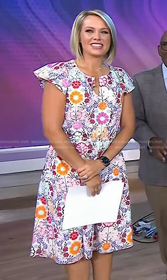 Dylan's floral print dress on Today