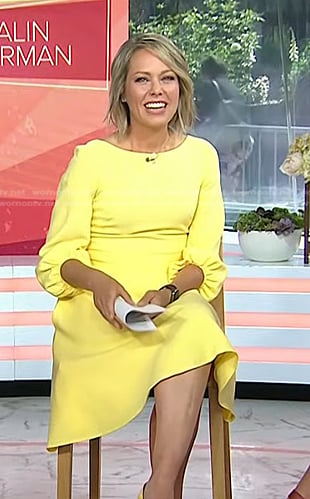 Dylan’s yellow balloon sleeve dress on Today