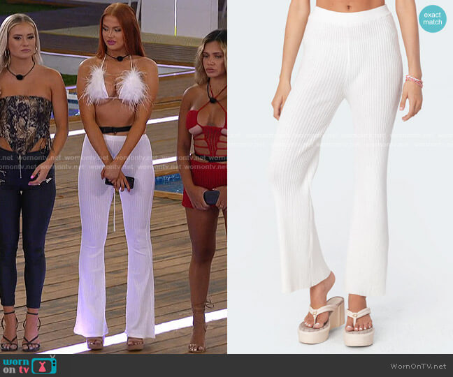 Edikted Kyra Pants worn by Sydney Paight on Love Island USA