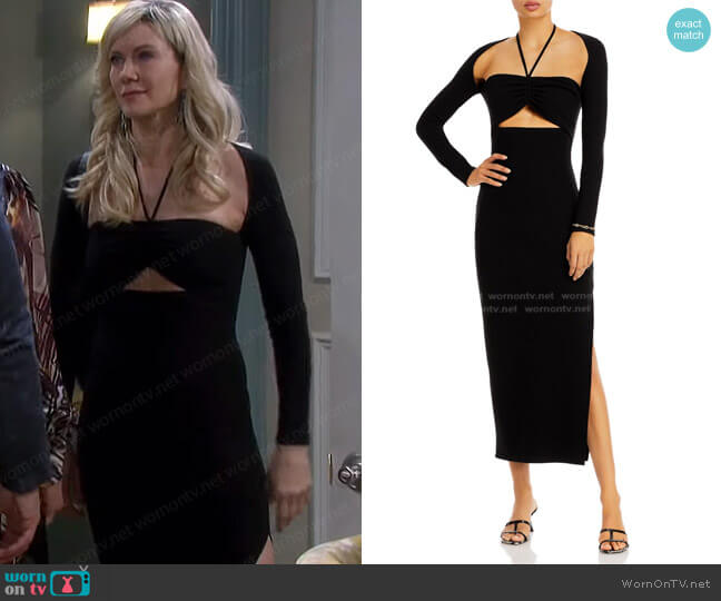 Fore Cutout Bodycon Maxi Dress worn by Kristen DiMera (Stacy Haiduk) on Days of our Lives