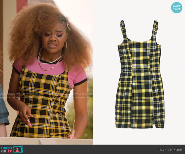 H&M Check Dress worn by Kourtney (Dara Renee) on High School Musical The Musical The Series