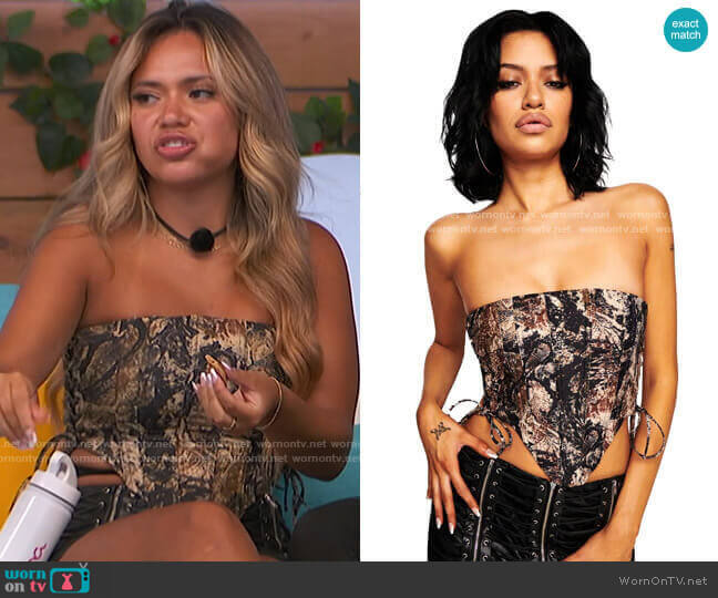 i am gia Cyndi Corset worn by Nadjha Day on Love Island USA