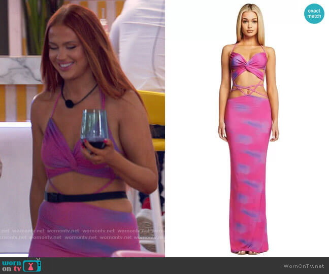 i am gia Karlie Dress worn by Sydney Paight on Love Island USA