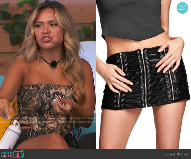 i am gia Lee Skirt worn by Nadjha Day on Love Island USA