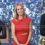 Jennifer’s red cutout midi dress on Good Morning America