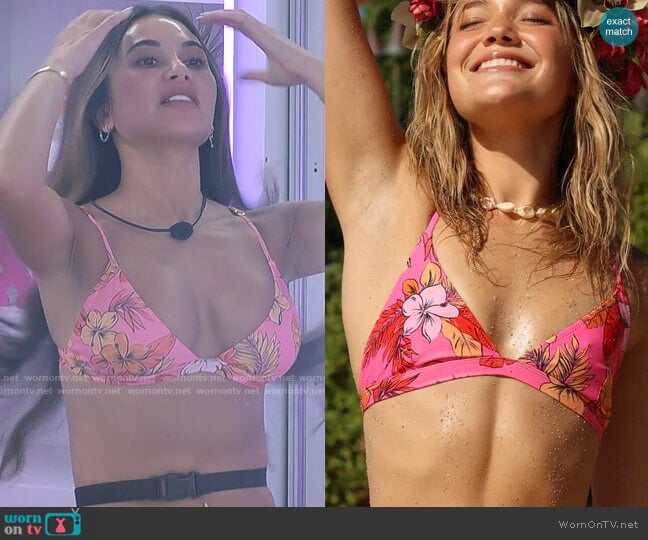 Kulani Kinis Basic Bralette Bikini Top in Island Romance worn by Courtney Boerner on Love Island USA