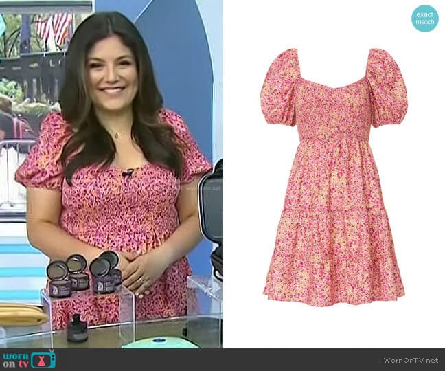 Louna Sunny Smocked Dress worn by Adrianna Barrionuevo Brach on Today