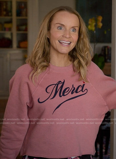 Miss Jenn's Merci sweatshirt on High School Musical The Musical The Series