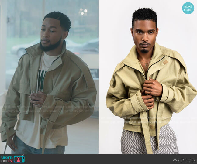 MNML Cropped M65 Jacket worn by Emmett (Jacob Latimore) on The Chi