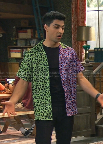 Paker’s multicolor leopard shirt on Bunkd