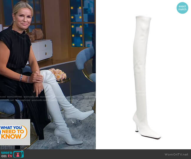 Proenza Schouler Ruched Over The Knee Boots worn by Dr. Jennifer Ashton on Good Morning America