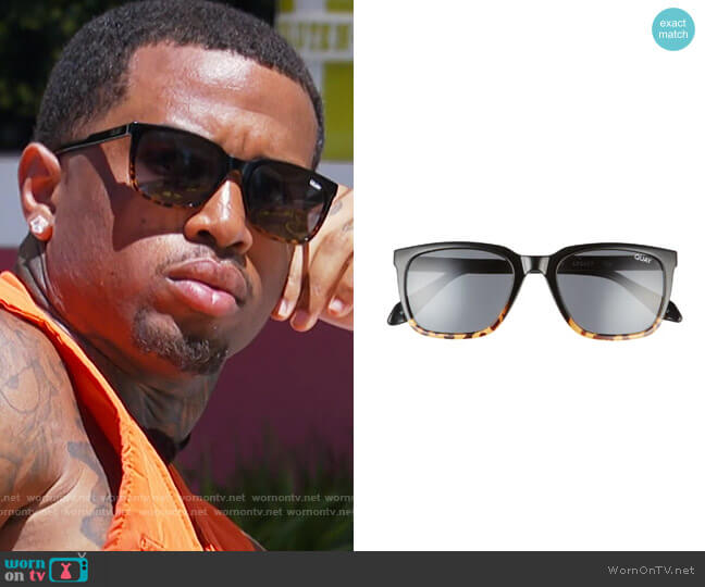 Quay Legacy Sunglasses worn by Jeff Christian Jr on Love Island USA