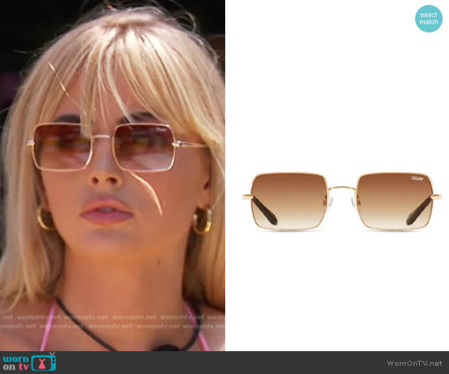 Quay TTYL Sunglasses worn by Mackenzie Dipman on Love Island USA