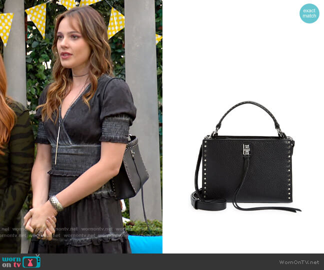 Rebecca Minkoff Darren Small Top Zip Satchel worn by Tessa Porter (Cait Fairbanks) on The Young and the Restless