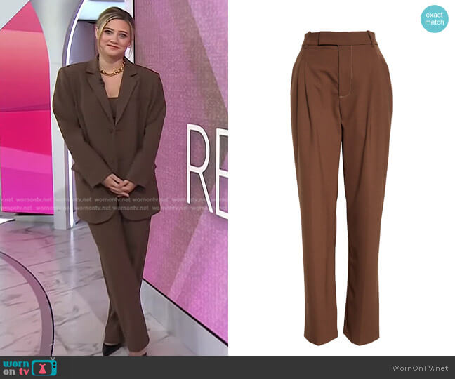 Sir Adrien Trousers worn by Lili Reinhart on Today