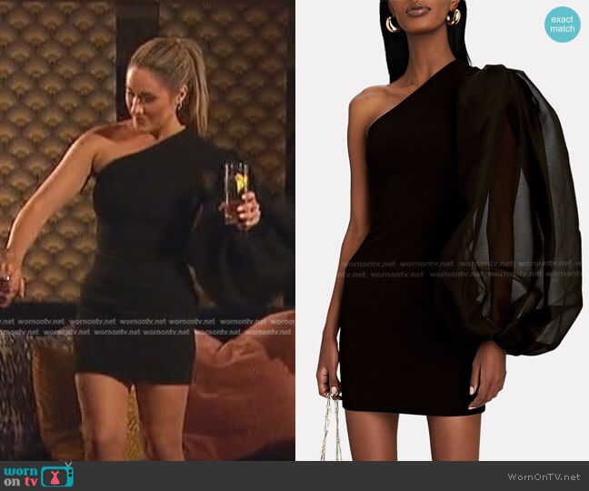 Solace London Iona One-Shoulder Mini Dress worn by Rachel Recchia on The Bachelorette