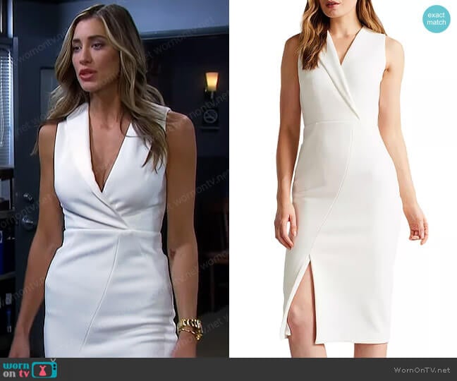 Ted Baker Tilolah Seamed Bodycon Dress worn by Sloan Peterson (Jessica Serfaty) on Days of our Lives