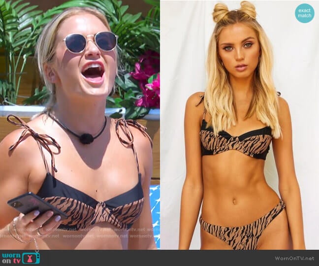 Tiger Mist Axel Bikini worn by Deb Chubb on Love Island USA