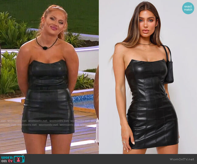 Tiger Mist Cayenne PU Dress worn by Sydney Paight on Love Island USA