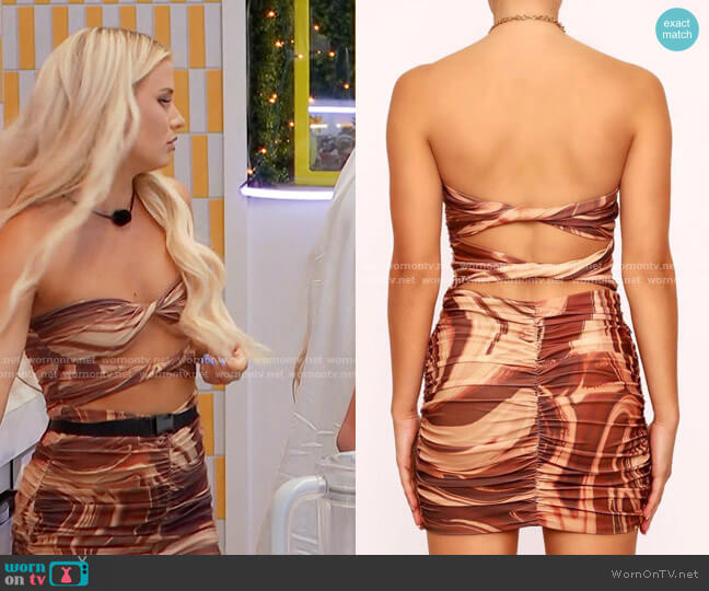 Tiger Mist Samira Dress worn by Deb Chubb on Love Island USA