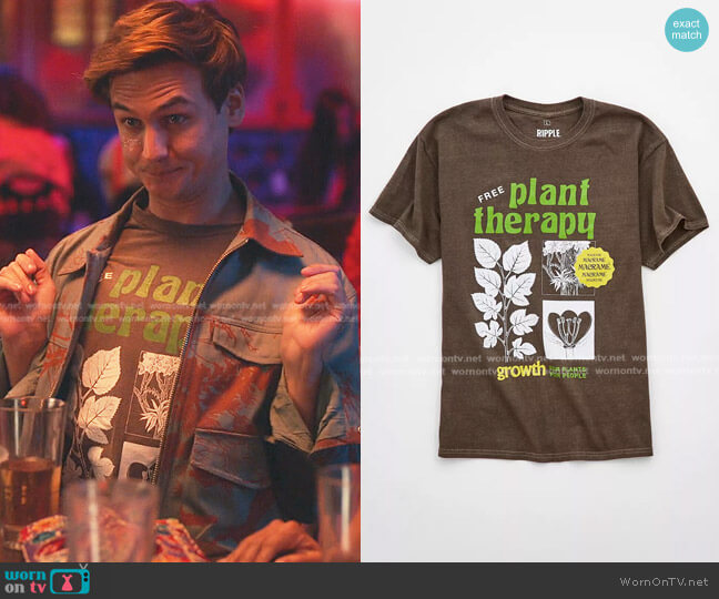 Urban Outfitters Plant Therapy Tee worn by Michael (Moses Storm) on Everythings Trash