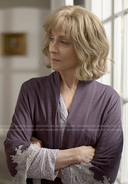 Virginia's lace-trim robe on American Horror Stories