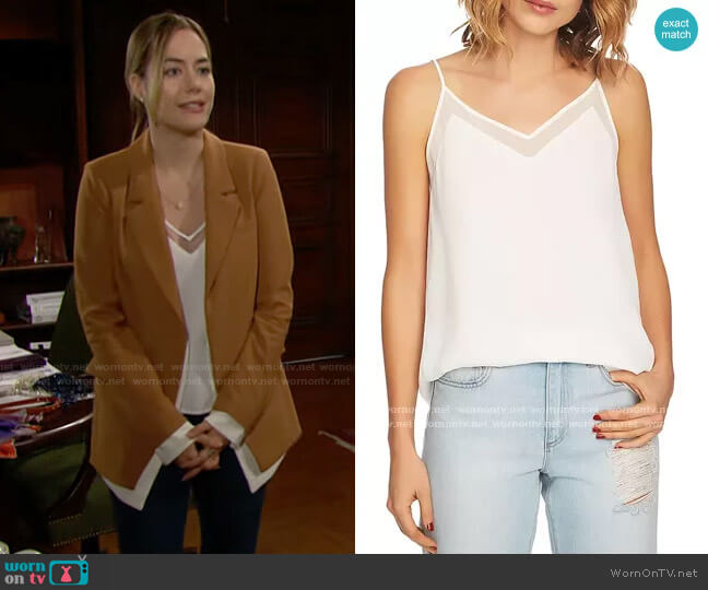 1.State Chiffon Camisole Top worn by Hope Logan (Annika Noelle) on The Bold and the Beautiful