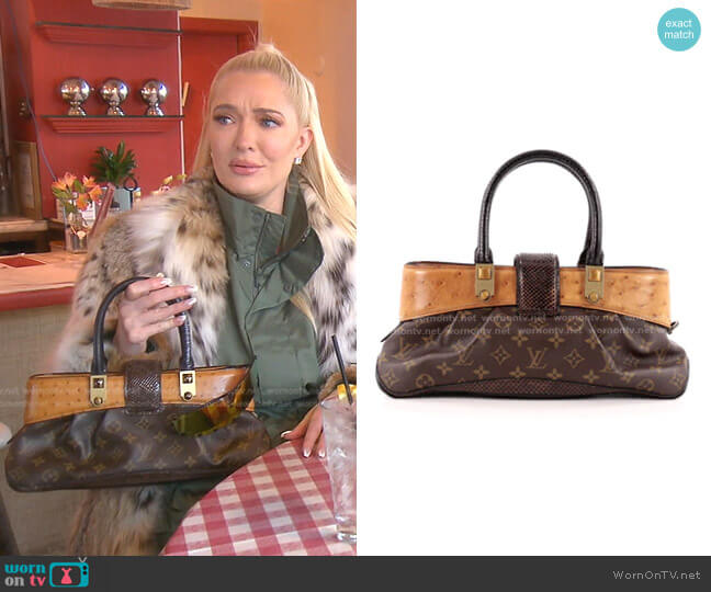 Louis Vuitton Macha Waltz Handbag worn by Erika Jayne on The Real Housewives of Beverly Hills
