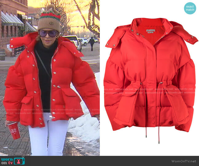 Alexander McQueen Oversized Padded Coat worn by Lisa Rinna on The Real Housewives of Beverly Hills