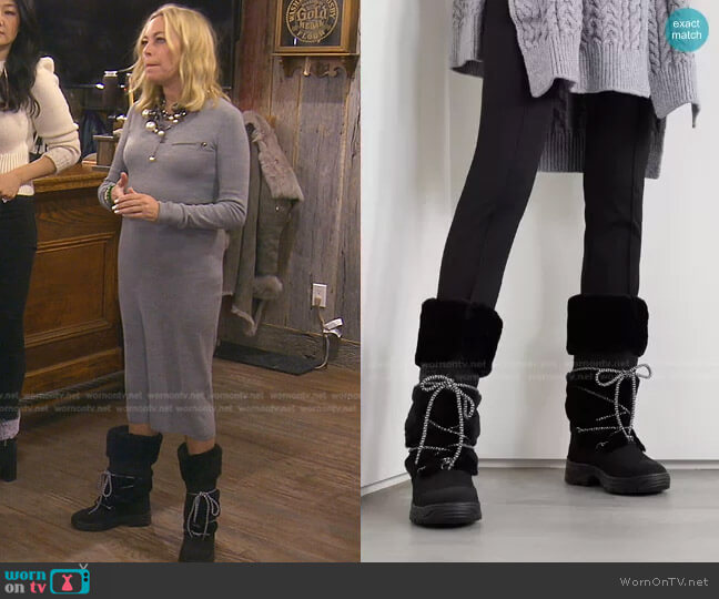 Bogner Alta Badia Snow Boots worn by Sutton Stracke on The Real Housewives of Beverly Hills