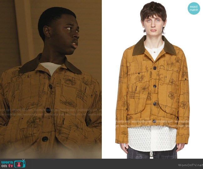 Andersson Bell Brown Polyester Jacket worn by Kevin Williams (Alex R. Hibbert) on The Chi