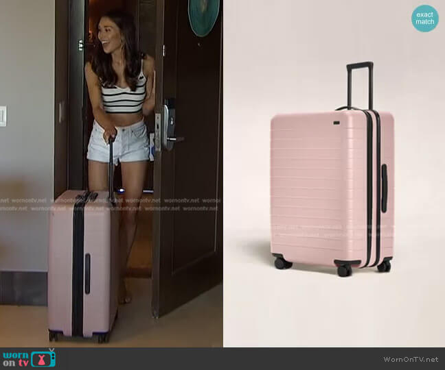 Away The Large Suitcase in Petal worn by Gabriela Windey on The Bachelorette