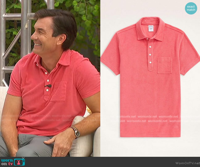 Brooks Brothers Terry Polo Shirt worn by Jerry O'Connell on The Talk